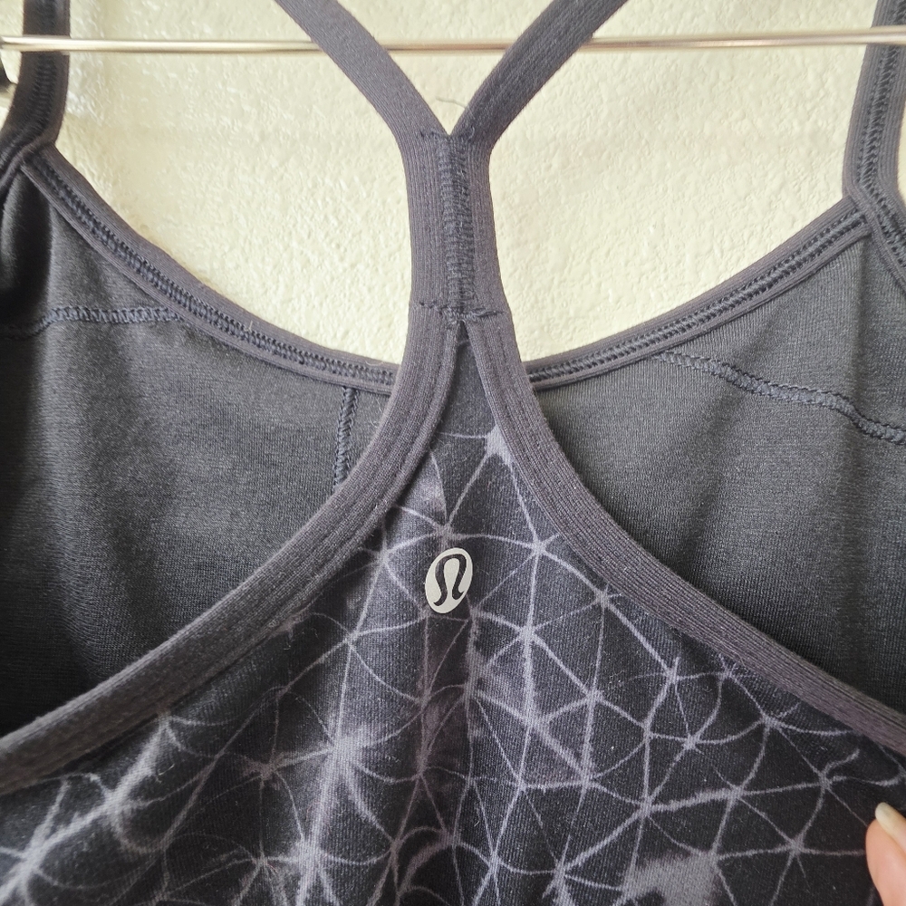 Lululemon Power Y Tank Luon Star Crushed Black 4 - Picture 6 of 9